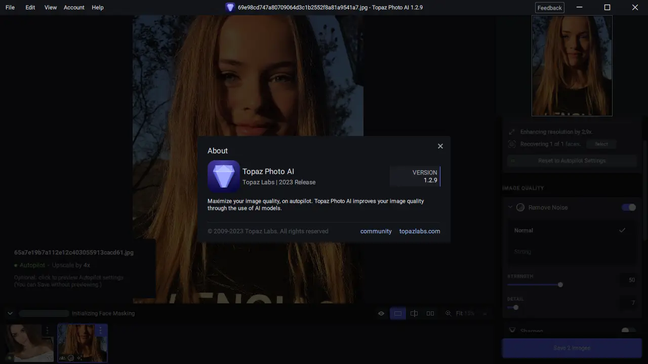 Установка Topaz Photo AI 1.2.9 (x64) RePack (& Portable) by elchupacabra [En]