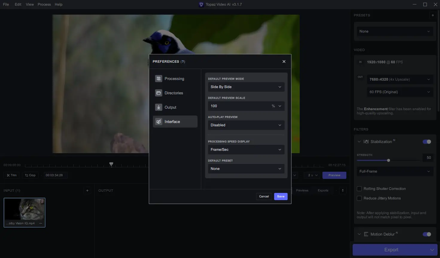 Установка Topaz Video AI 3.1.7 (x64) Portable by 7997 [En]