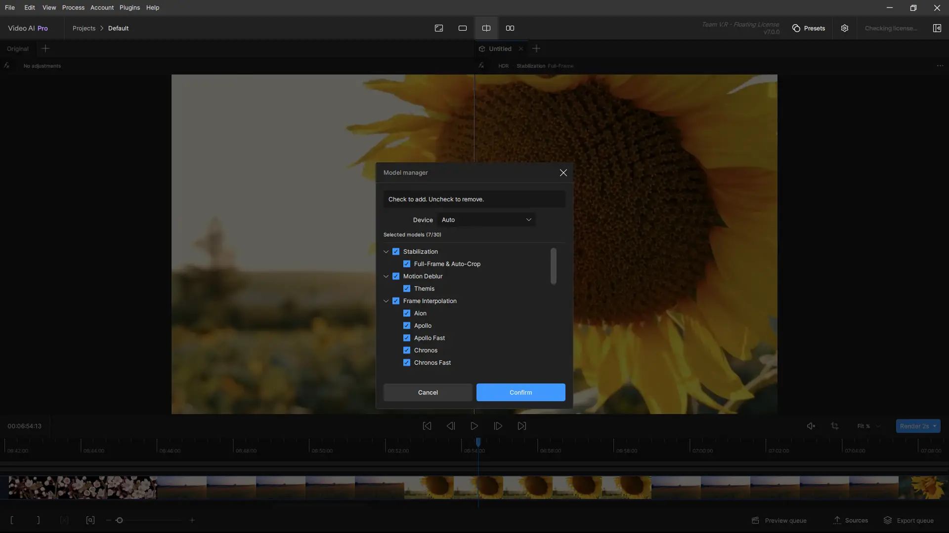 Установка Topaz Video AI Pro 7.0.0 (x64) Portable by 7997 [En]