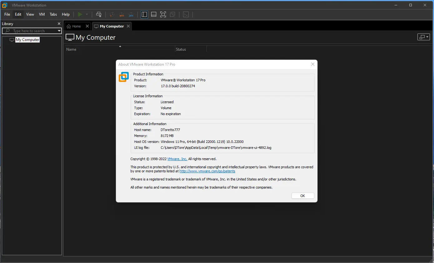 Установка VMware Workstation 17 Pro 17.0.0 Build 20800274 RePack by KpoJIuK [En]
