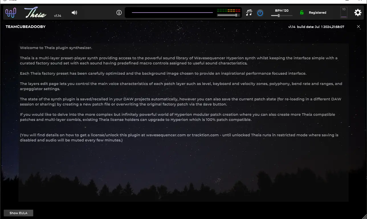 Установка Wavesequencer - Theia 1.14 STANDALONE, VSTi 3 (x64) RePack by TCD [En]