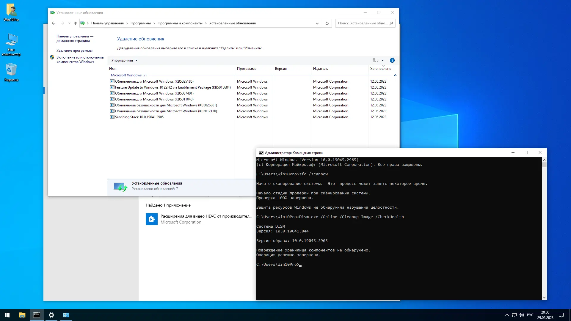 Установка Windows 10 Pro 22H2 19045.2965 x64 by SanLex [Lightweight] [Ru-En] (2023.05.29)