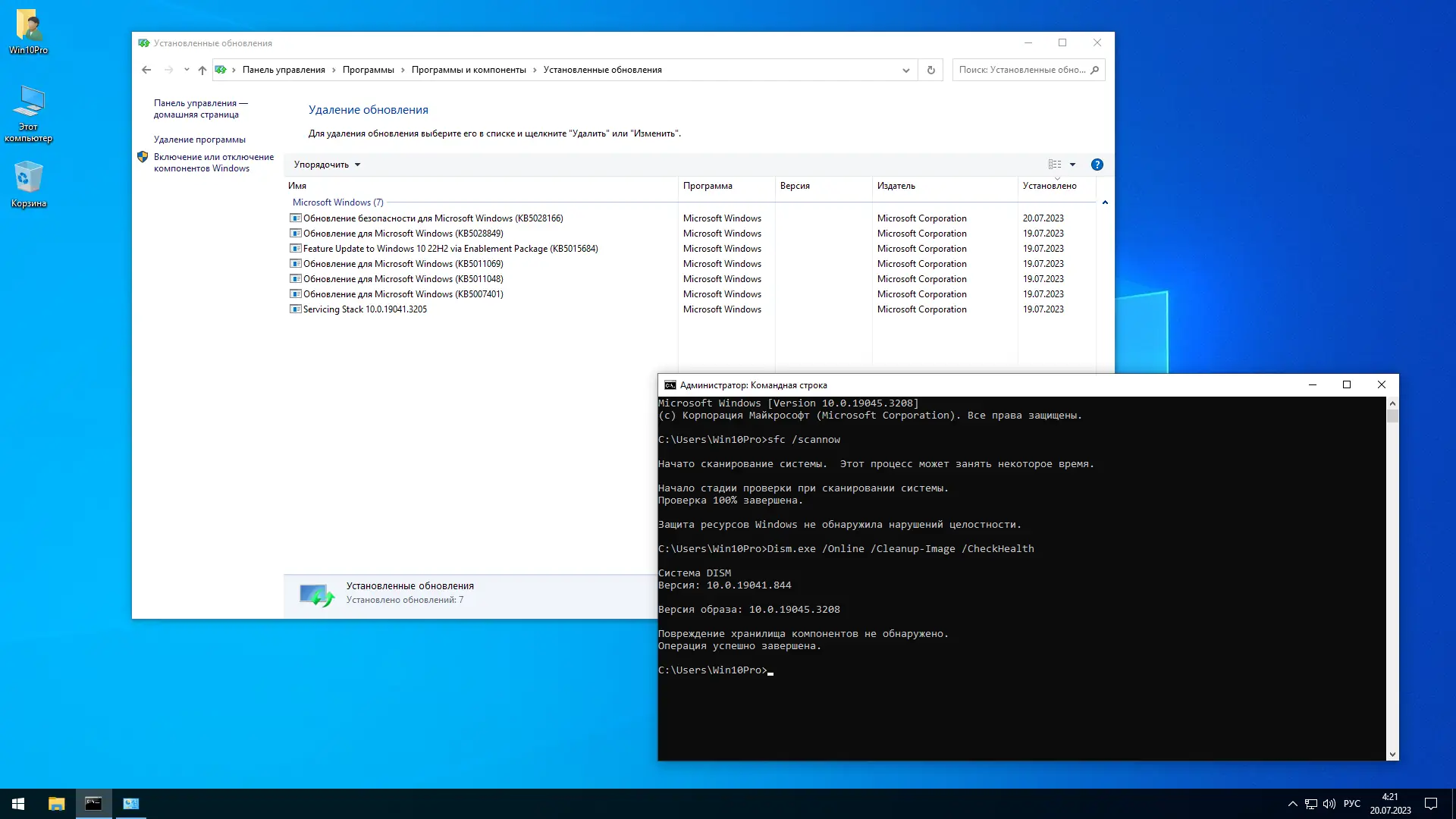 Установка Windows 10 Pro 22H2 19045.3208 x64 by SanLex [Lightweight] [Ru En] (2023.07.21)