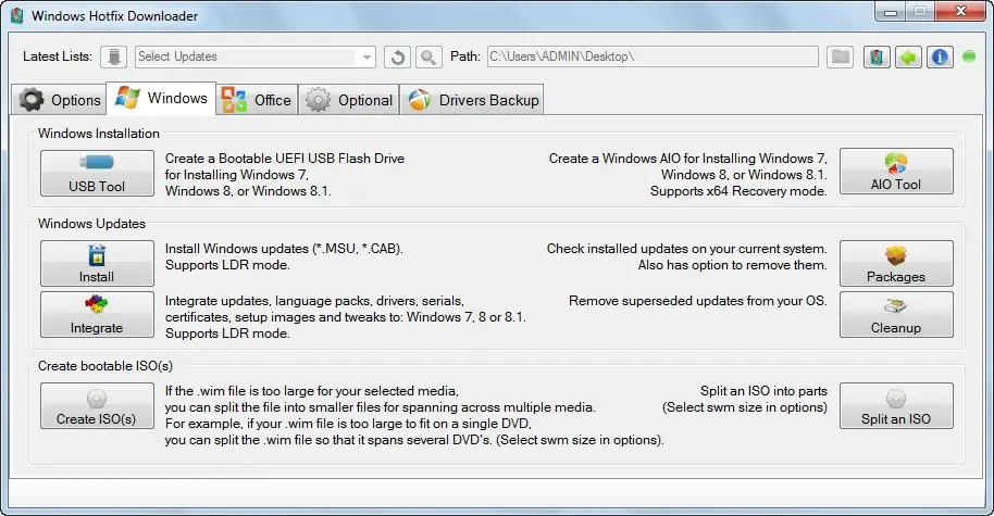 Установка Windows Hotfix Downloader 7.5 (2014) Английский