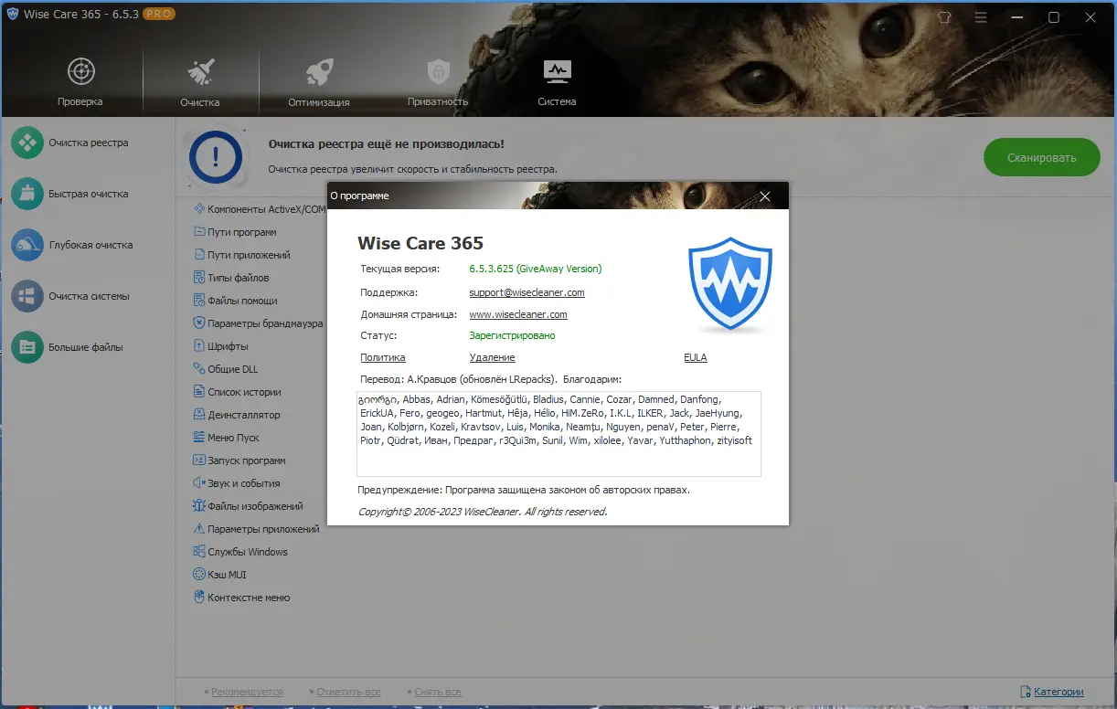 Установка Wise Care 365 Pro 6.5.3.625 RePack (& Portable) by elchupacabra [Multi Ru]