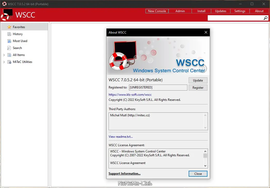 Установка WSCC (Windows System Control Center) 7.0.5.2 + Portable [En]