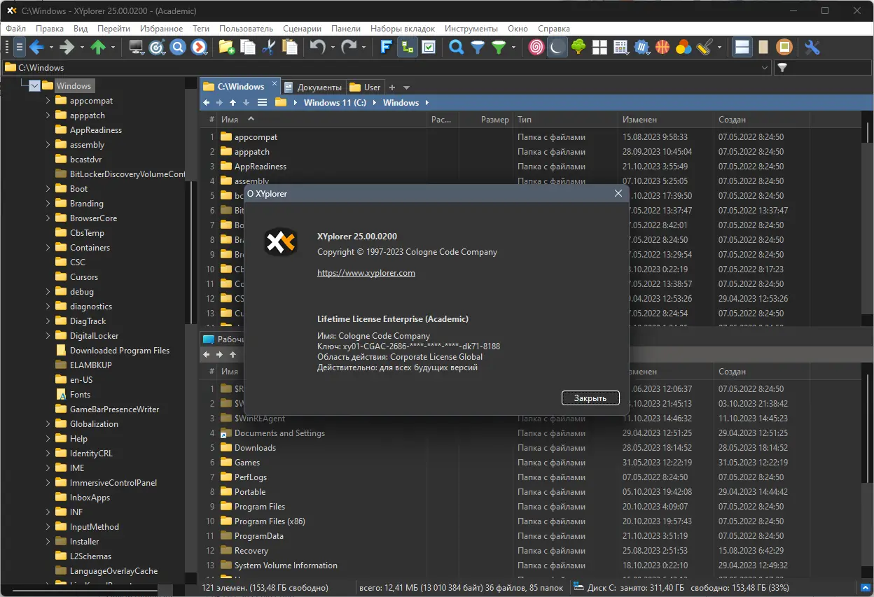 Установка XYplorer 25.00.0200 RePack (& Portable) by elchupacabra [Multi Ru]