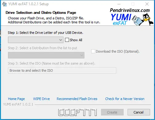 Установка Your Universal MultiBoot Installer exFAT (BIOS & UEFI USB Boot) 1.0.2.1 Portable [En]
